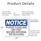 Signmission Please Clean And Dry Your Feet Before Entering, 14 in W x Rectangle, Plastic OS-2PACK-NS-P-1014-L-17345 - alternate 5